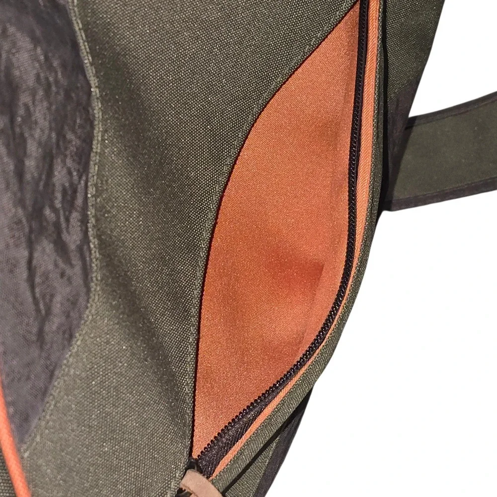 Life is Good‎ Messenger Bag Unisex Canvas Crossbody Hiking Travel Olive Green OS